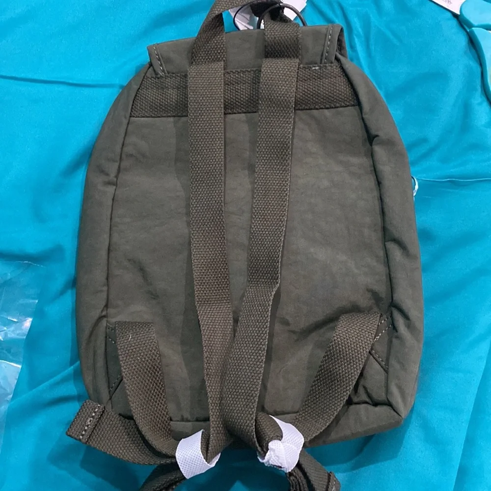 🆕Kipling Lovebug Small Backpack, Jaded Green Tonal🐒 - Picture 2 of 6